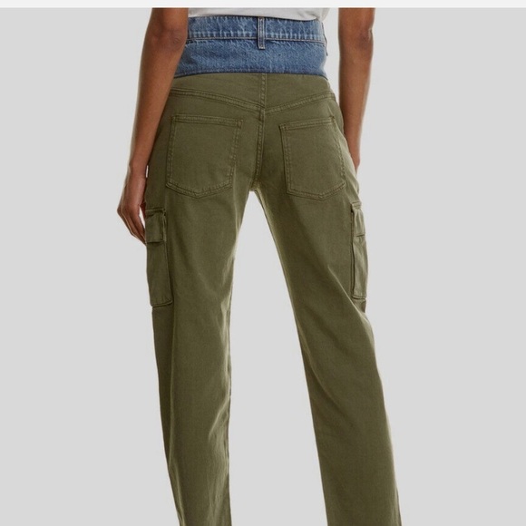 2/25 Revolve Hudson Jeans Foldover Cargo in Isolated Troop Denim Pants size 28 - Picture 11 of 12